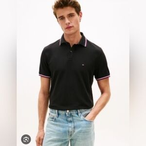Tommy Hilfiger Black Polo Shirt for Men